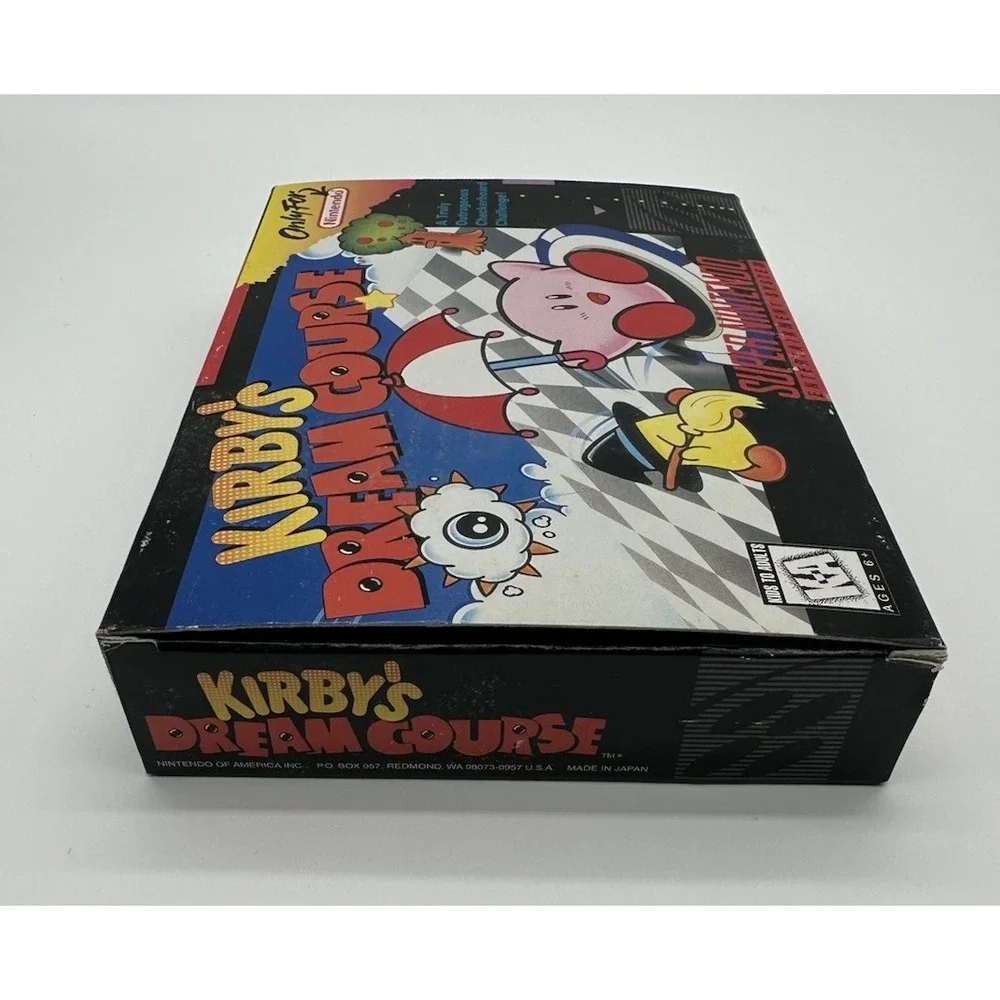 KIRBY'S DREAM COURSE SNES CIB COMPLETE TESTED AUTHENTIC EXCELLENT CONDITION